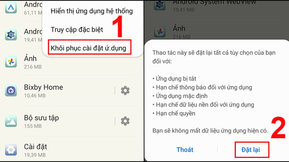 không tìm thấy ứng dụng nào để mở url