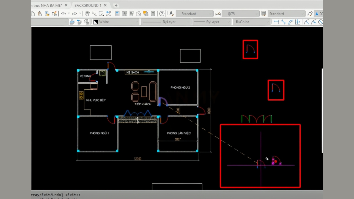 các lệnh copy trong cad