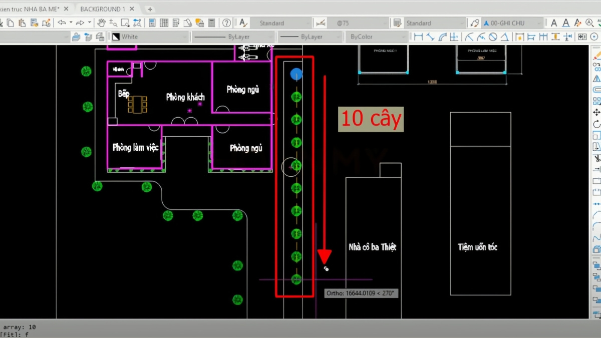 lệnh copy trong autocad