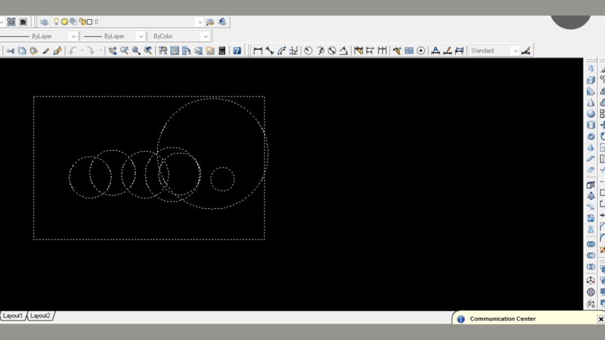 lệnh copy theo khoảng cách trong cad