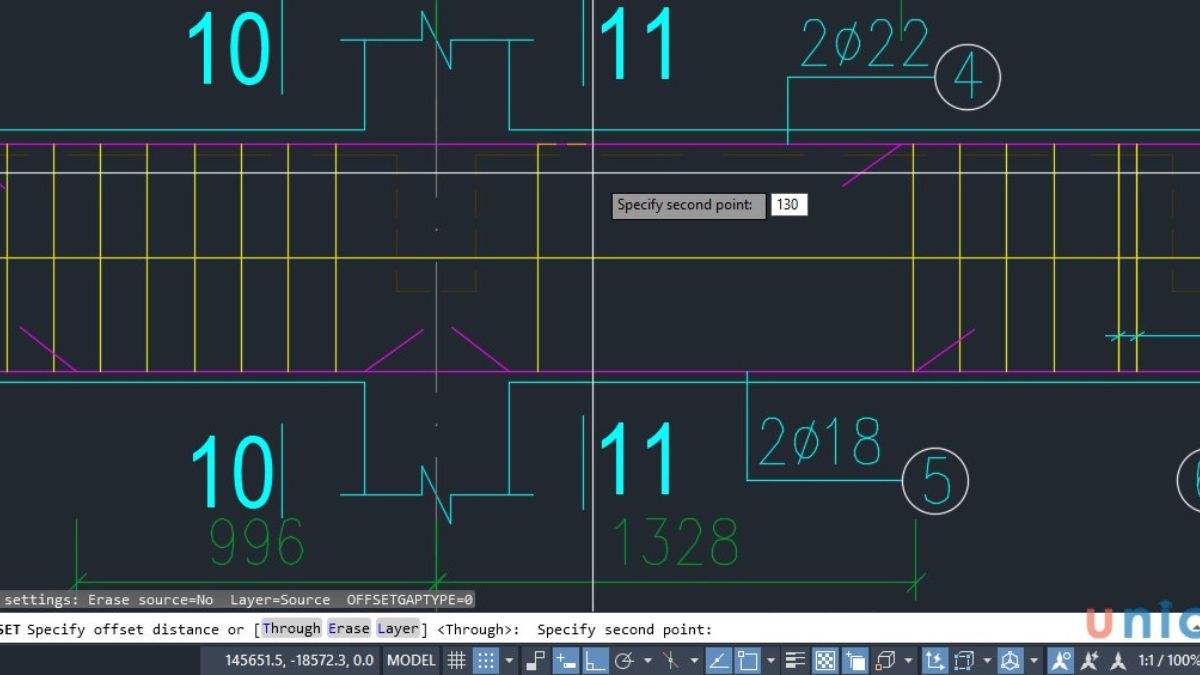 autocad offset