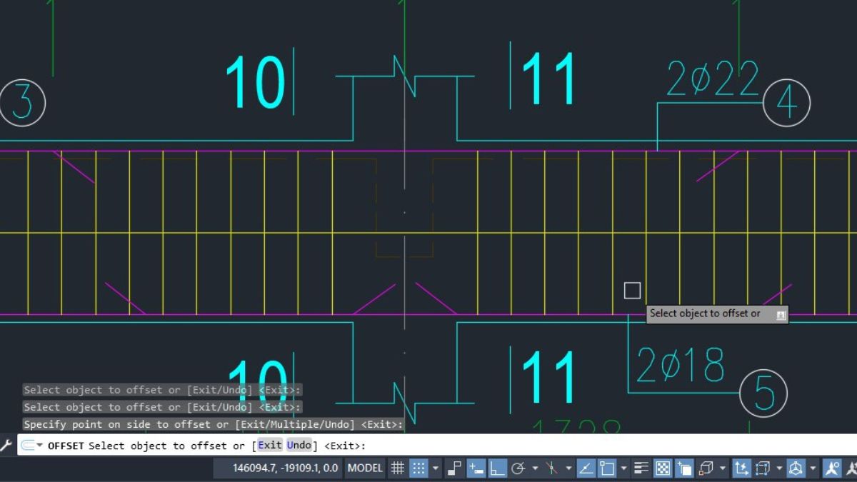 cách dùng lệnh offset trong cad