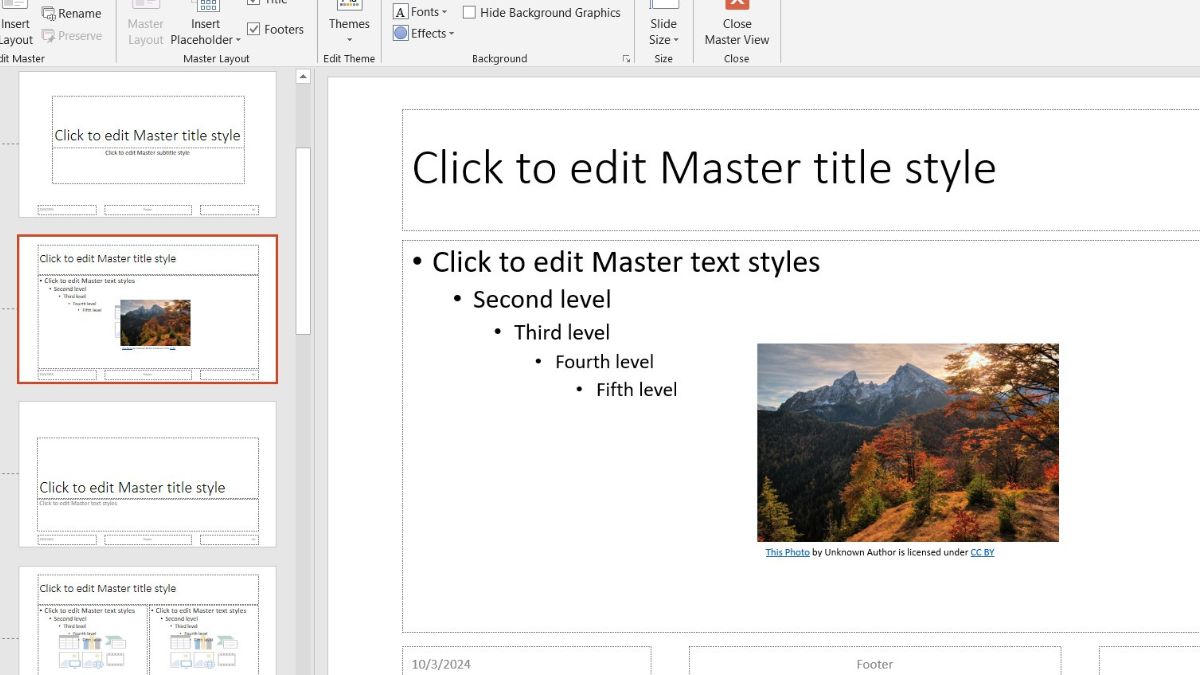 slide master powerpoint