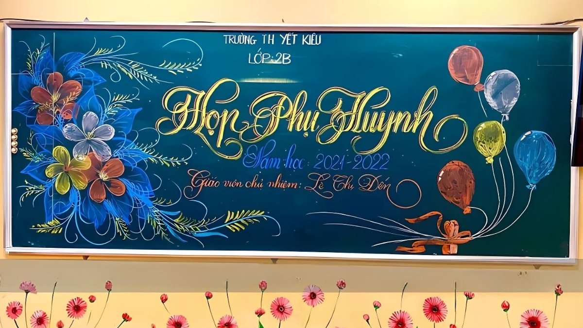 tổng kết trang trí bảng họp phụ huynh đẹp