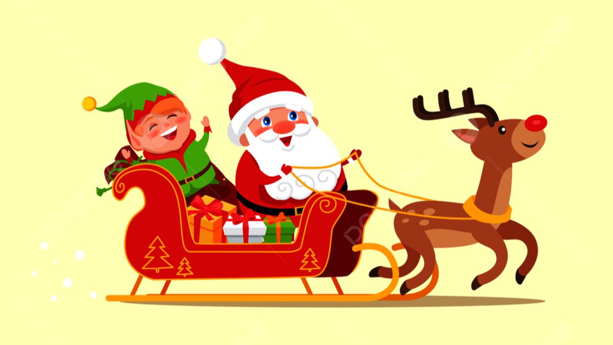 cách vẽ ông già noel và tuần lộc