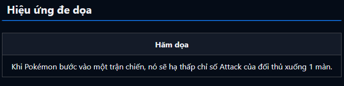 Hiệu ứng Intimidate