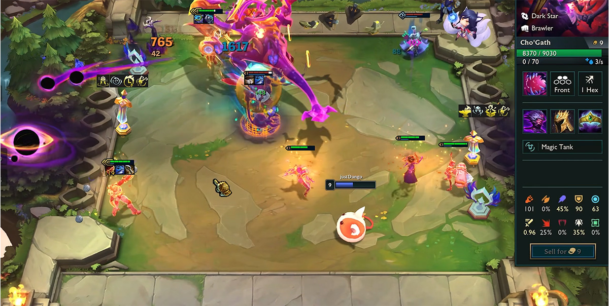 Cho'gath với lượng máu tăng gần như vĩnh viễn