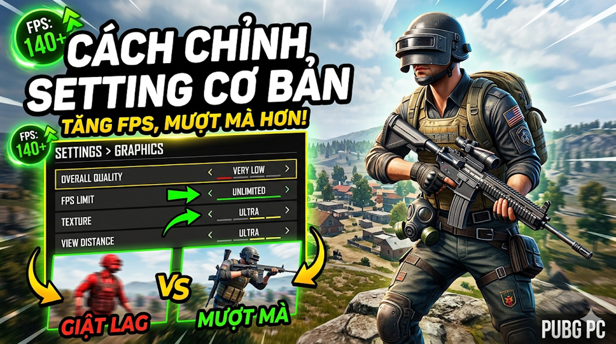 Các setting cơ bản PUBG PC dành cho tân thủ