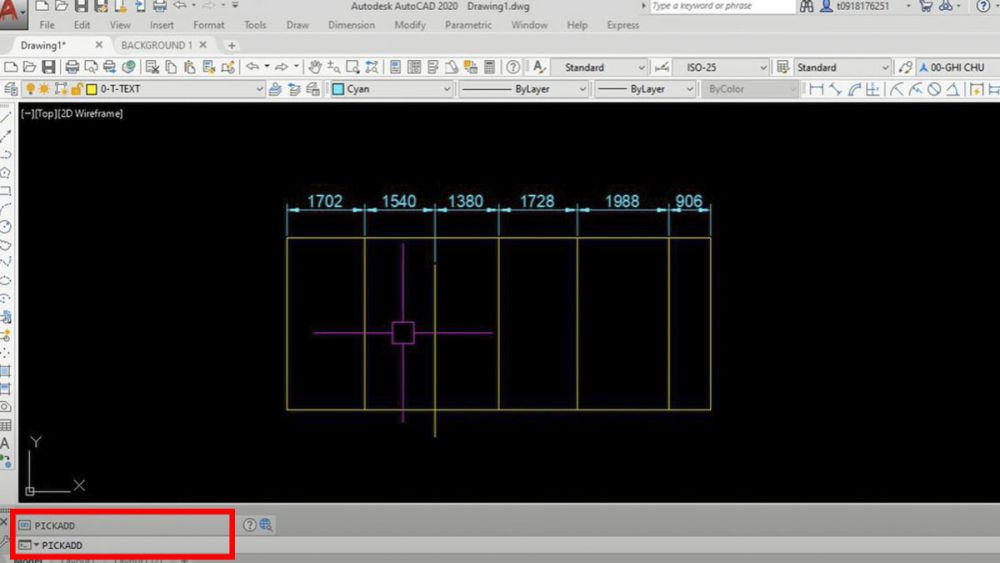 Cách sửa Autocad bị lỗi không thể chọn nhiều đối tượng cùng lúc bước 1