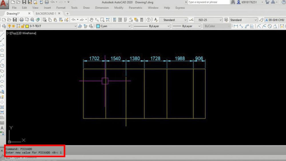 Cách sửa Autocad bị lỗi không thể chọn nhiều đối tượng cùng lúc bước 2