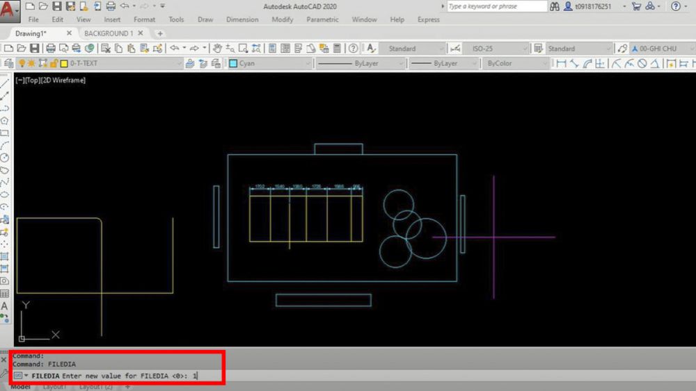 Cách sửa Autocad bị lỗi không hiện hộp thoại khi mở file và lưu file bước 2