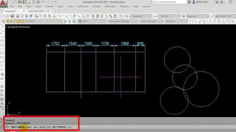 Cách sửa Autocad bị lỗi không rê được bản vẽ khi nhấn giữ con lăn chuột bước 3