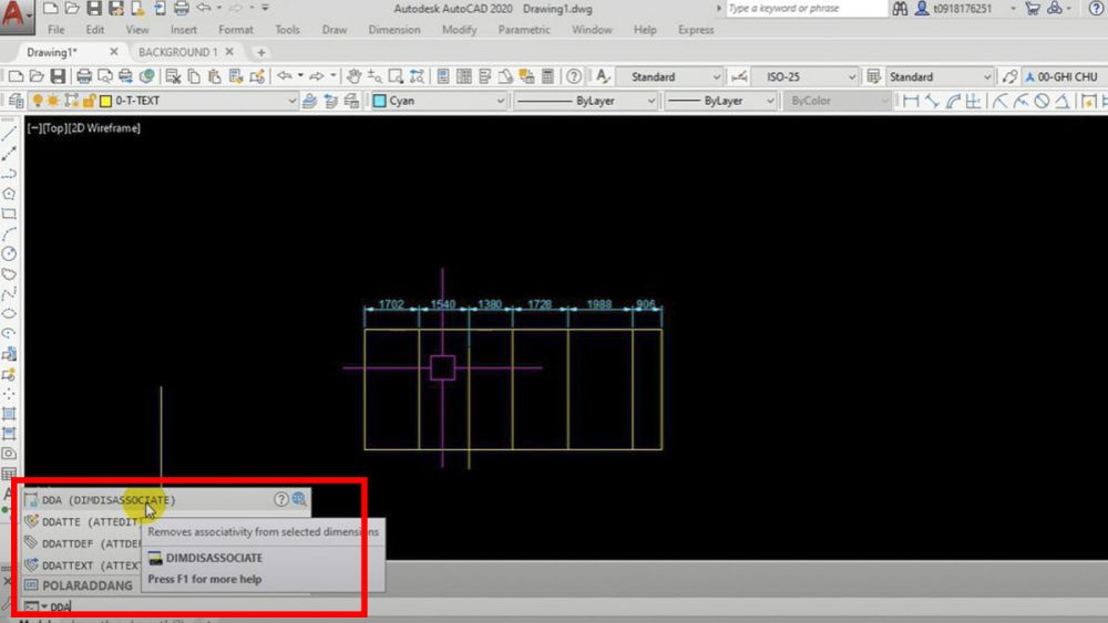 Cách xử lý lỗi Autocad bị nhảy kích thước bước 1