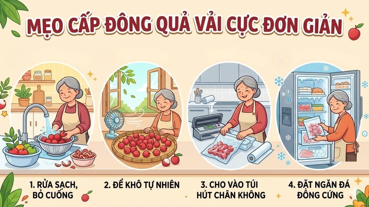 Cấp đông nguyên quả giữ trọn vị ngọt