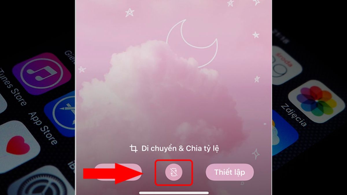 Cách thay đổi hình nền iPhone trong mục Cài đặt bước 3
