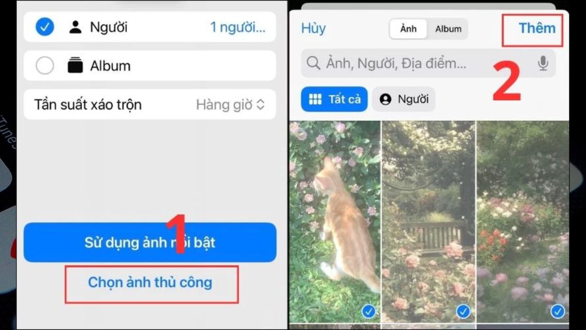 Cách đặt nhiều ảnh làm hình nền điện thoại iPhone bước 3