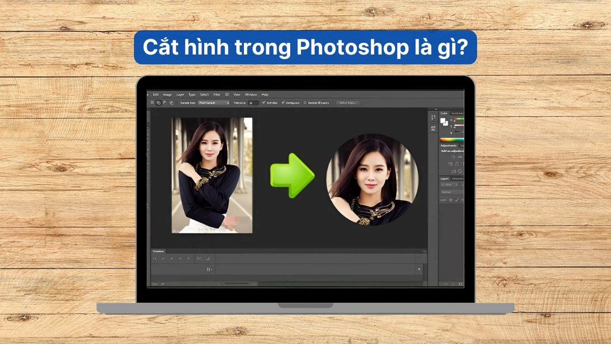 Cách cắt hình trong Photoshop là gì