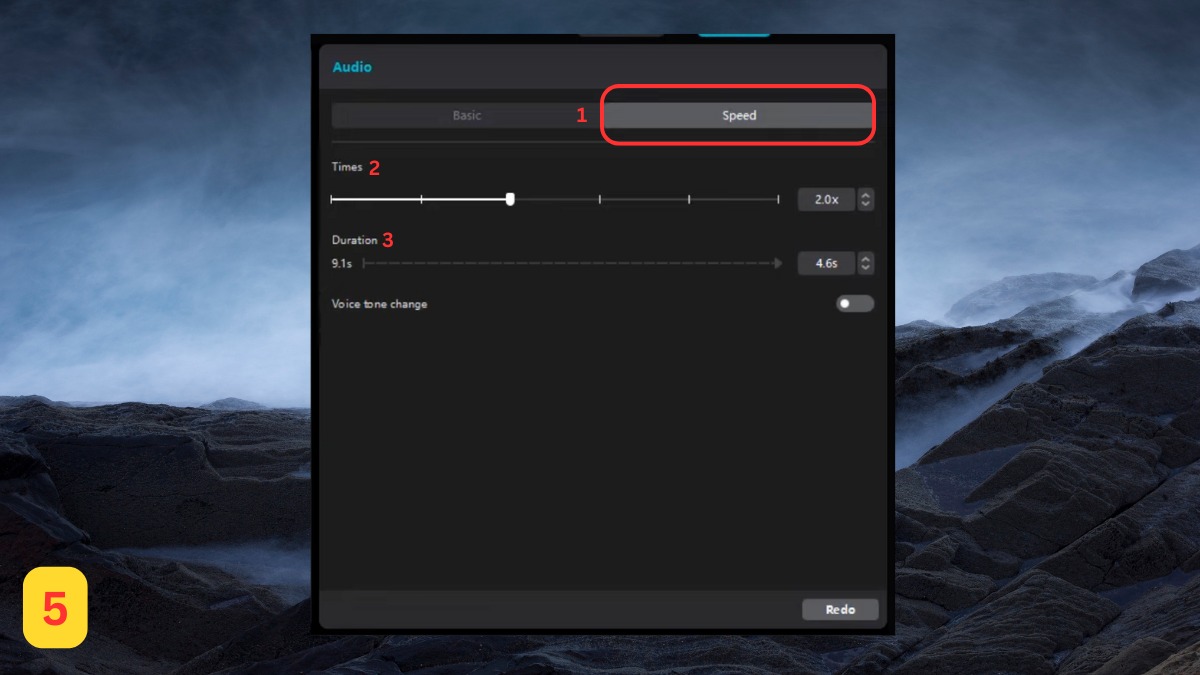 Các bước chỉnh âm thanh trên CapCut PC