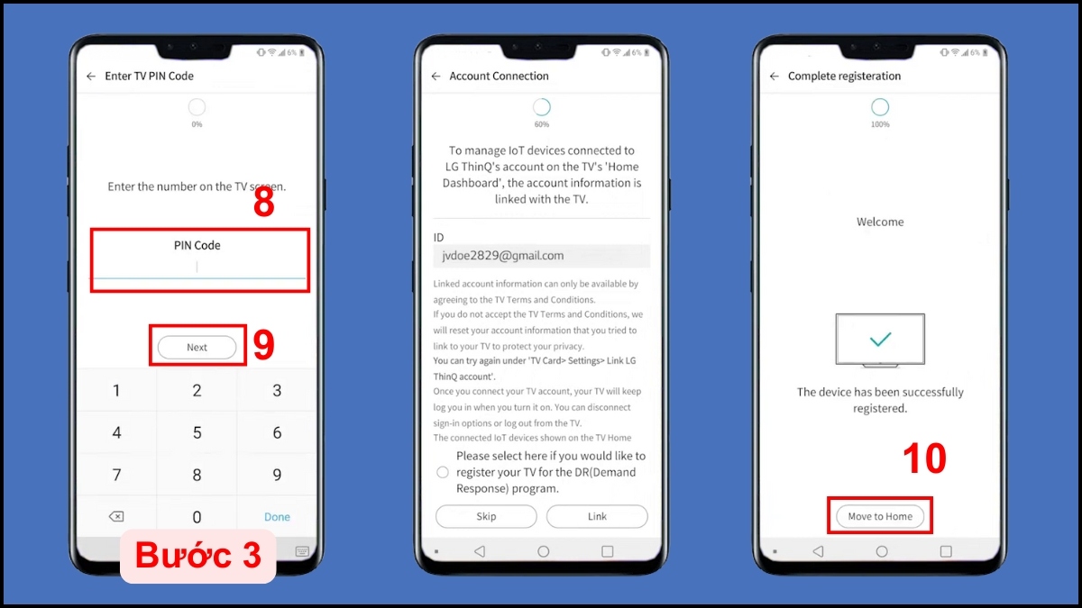Sử dụng ứng dụng LG ThinQ trên điện thoại