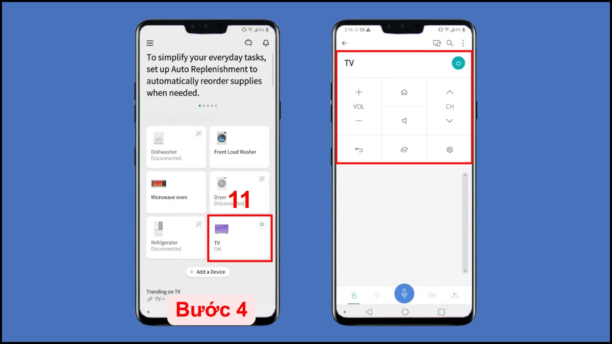 Sử dụng ứng dụng LG ThinQ trên điện thoại