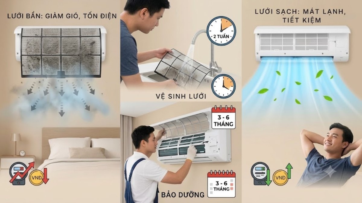 Thực hiện vệ sinh và bảo dưỡng máy định kỳ