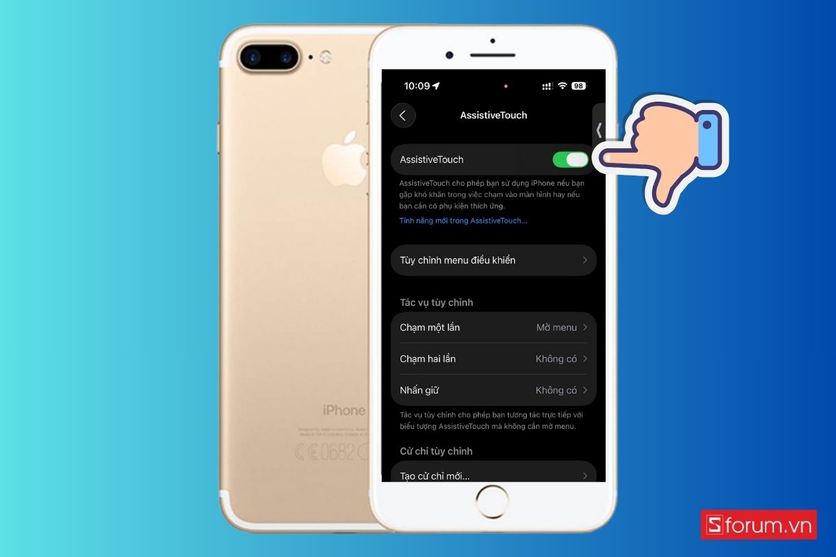 Bật AssistiveTouch