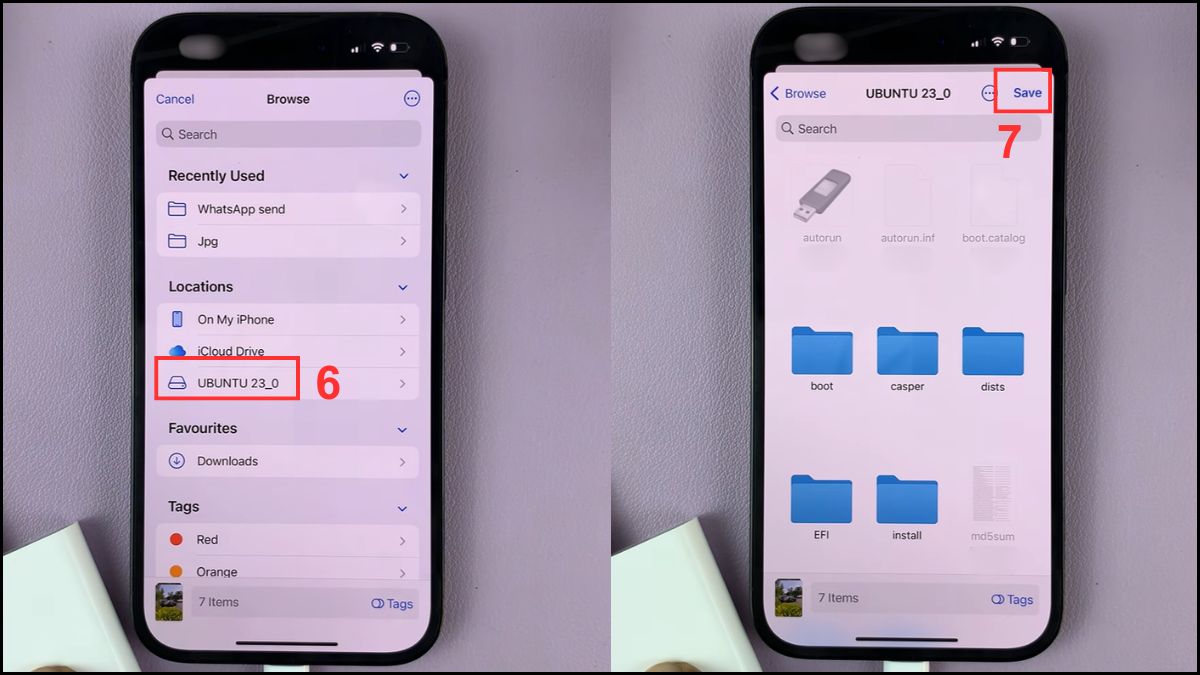 Cách chuyển dữ liệu từ iPhone sang USB bằng OTG bước 3