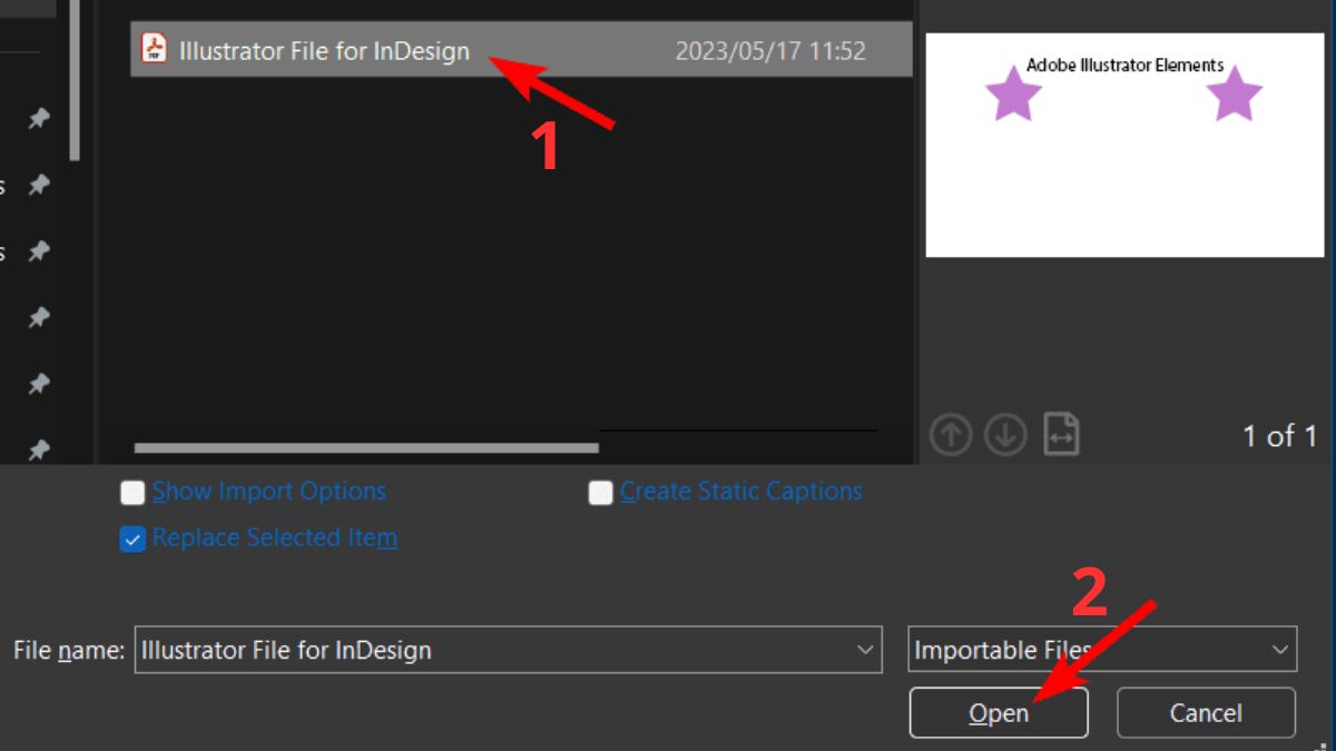Cách chuyển file từ Illustrator sang Indesign phần 2 bước 3