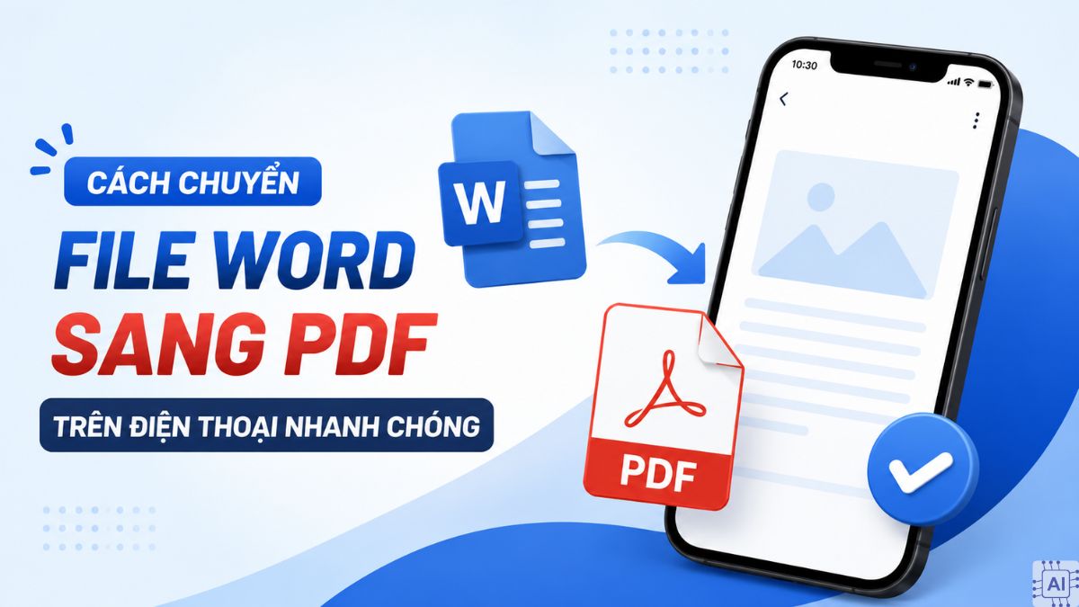 Cách chuyển file Word sang PDF trên điện thoại nhanh chóng