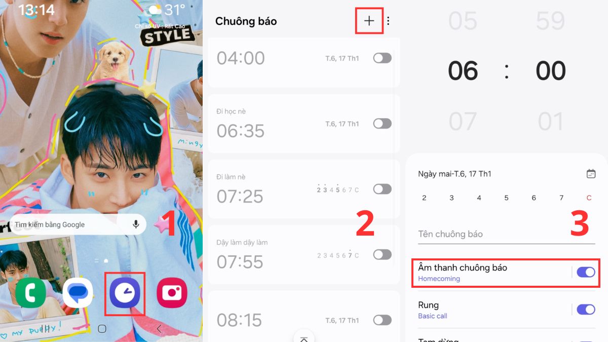 Cách cài nhạc chuông báo thức trên điện thoại Android