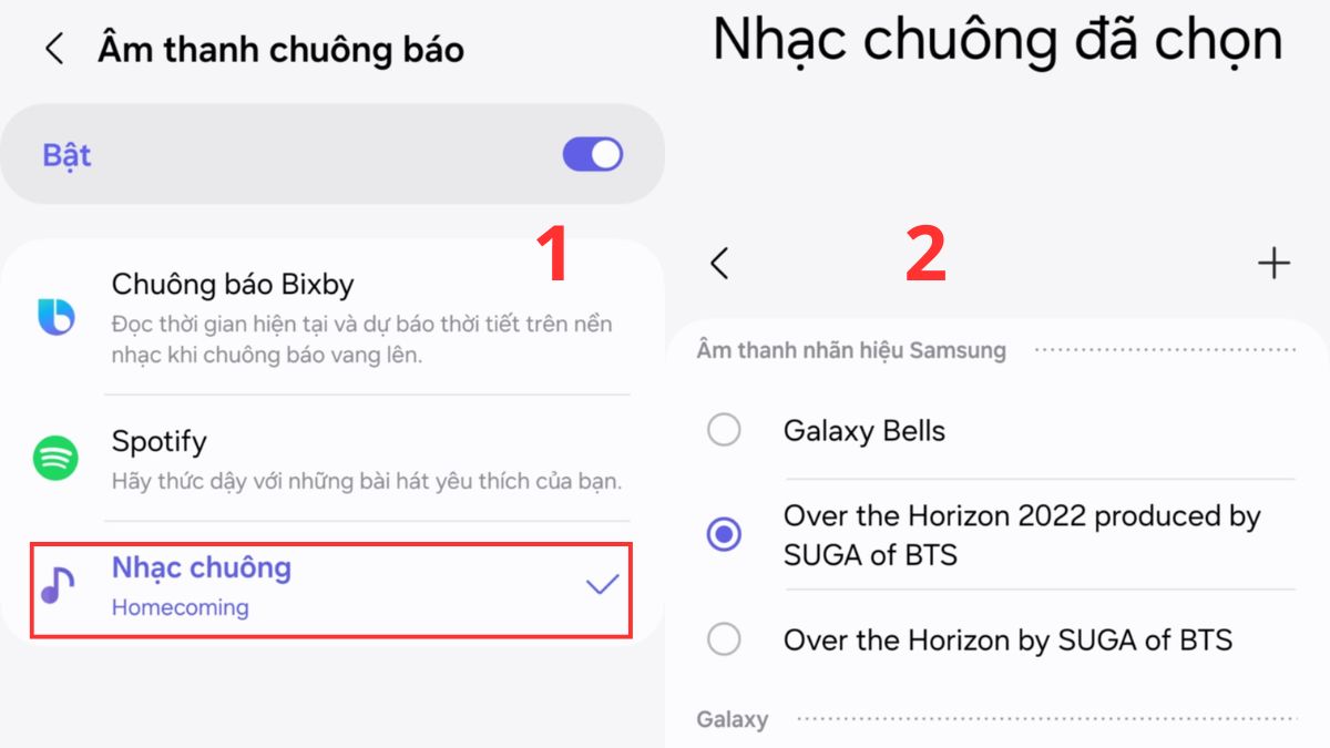 Cách cài nhạc chuông báo thức trên điện thoại Android bước 4