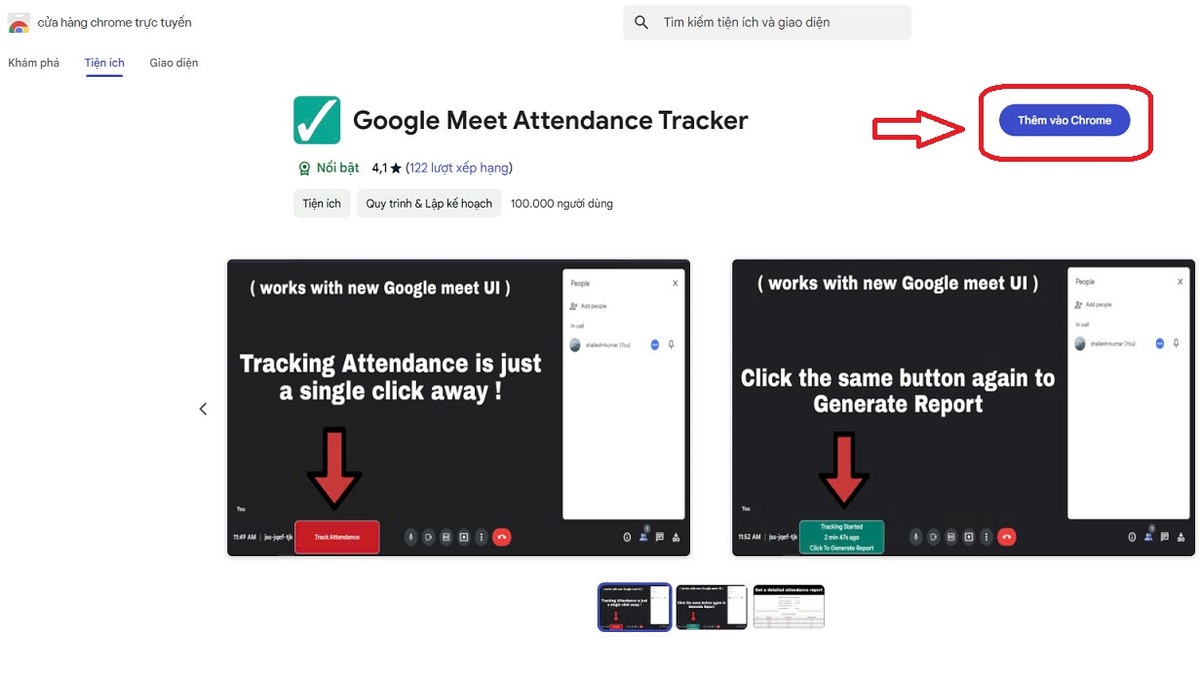 Cách điểm danh trên Google Meet cách 2 bước 1
