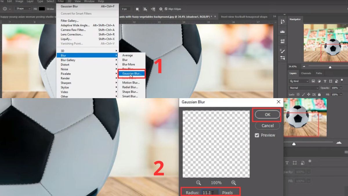 Cách đổ bóng trong Photoshop cách 2 bước 5