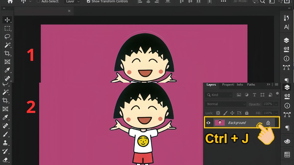 Cách đổ bóng trong Photoshop cách 5 bước 1