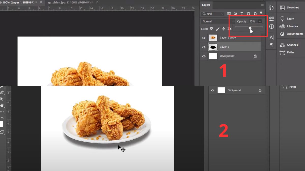 Cách đổ bóng trong Photoshop cách 1 bước 5