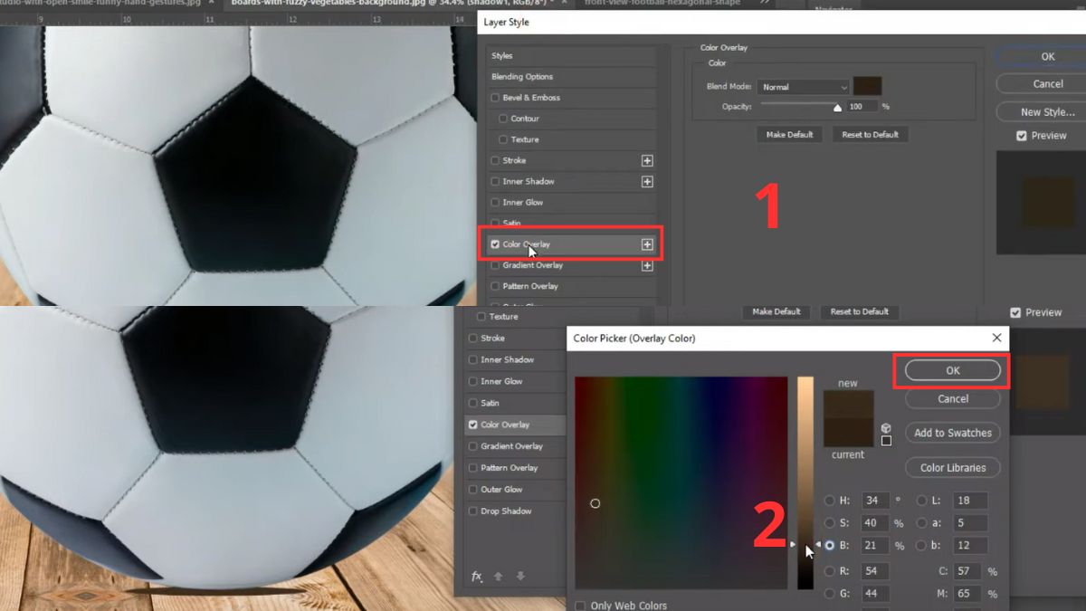 Cách đổ bóng trong Photoshop cách 2 bước 3
