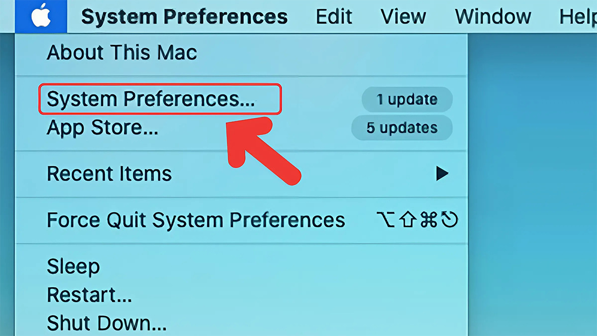 Cách thay đổi tài khoản iCloud trên macOS bước 1