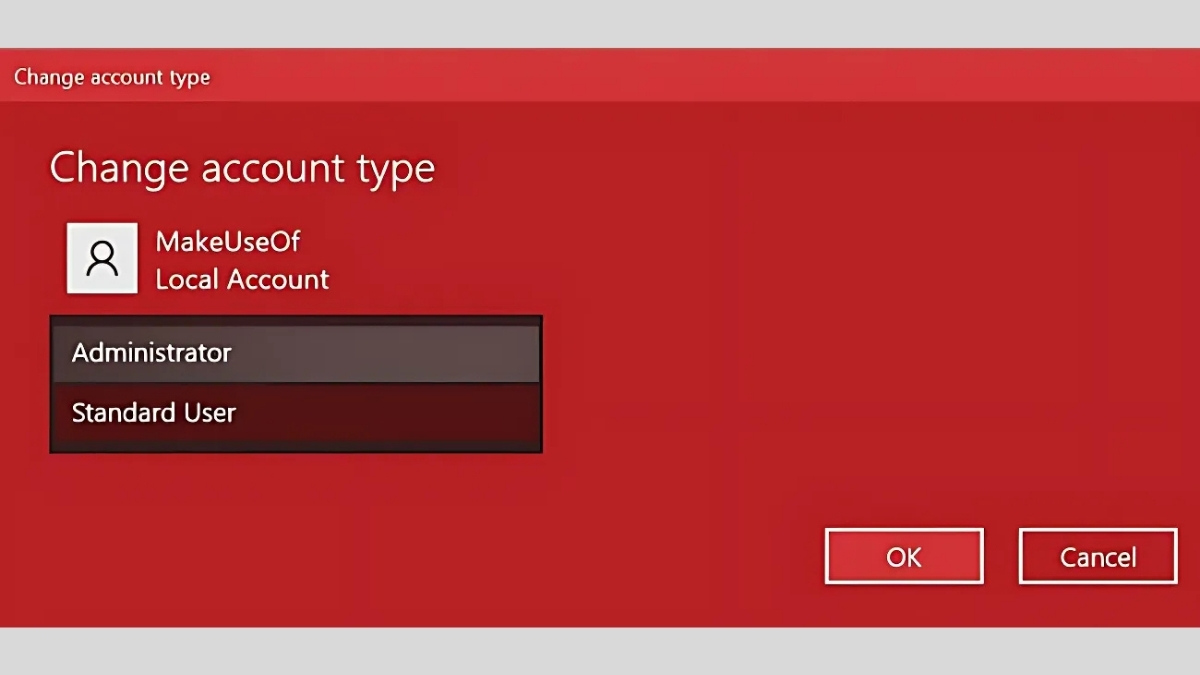 Đổi tài khoản Microsoft trực tiếp từ Setting