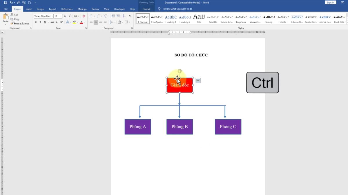 Hướng dẫn cách group trong Word bước 2