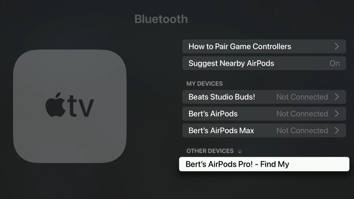 Hướng dẫn cách kết nối AirPods với Apple TV bước 4