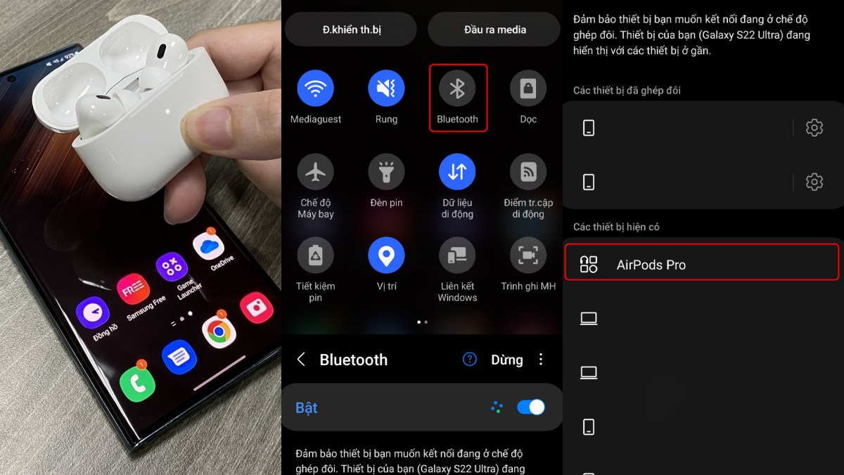 Hướng dẫn cách kết nối AirPods với điện thoại Android