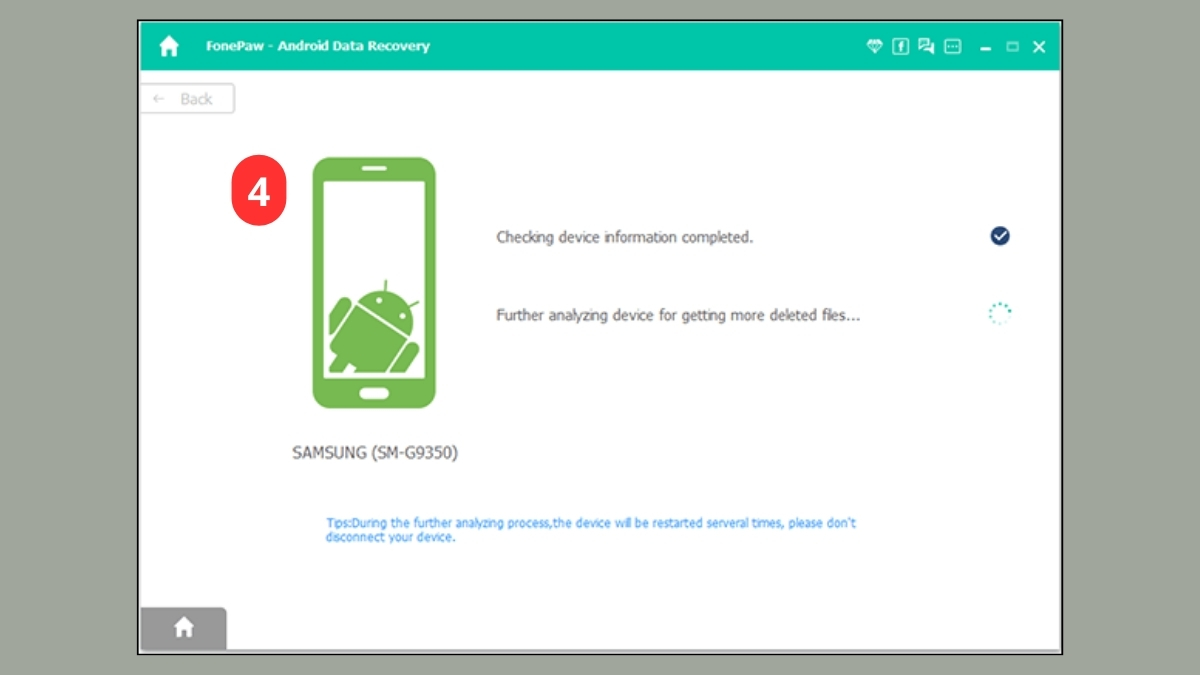 Cách khôi phục ghi âm đã bị xóa trên Samsung bằng FonePaw bước 3