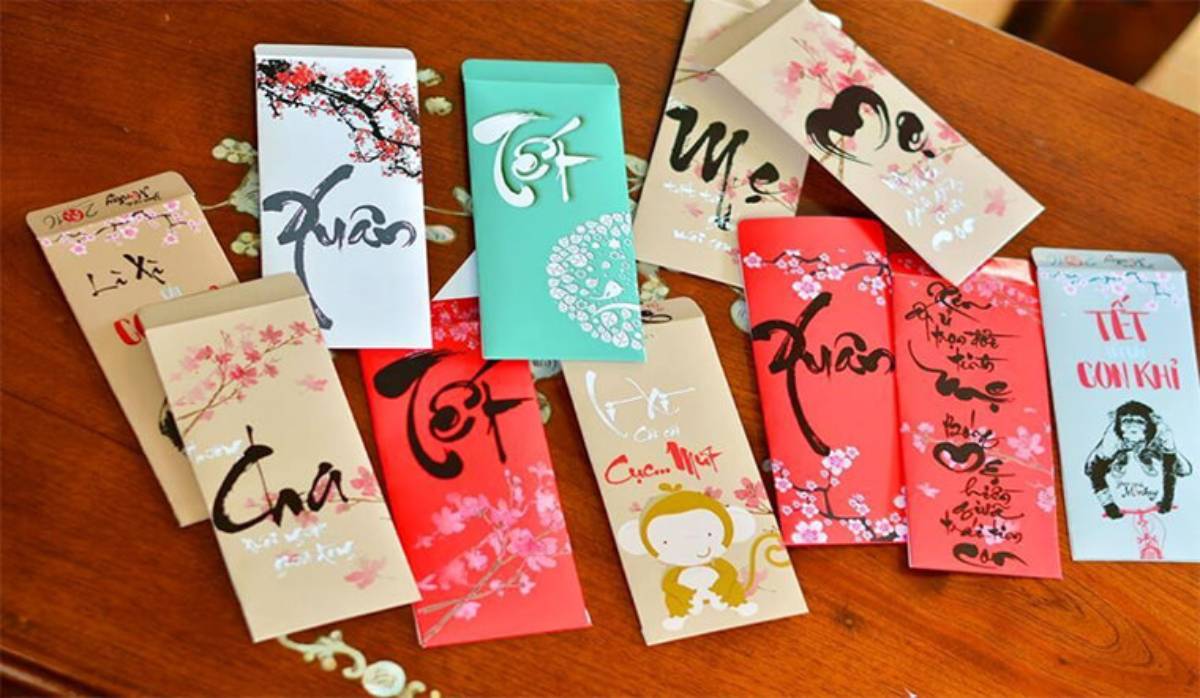 viết lời chúc trên bao lì xì