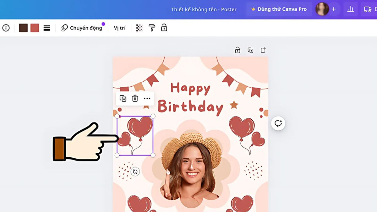 Tiến hành thiết kế poster
