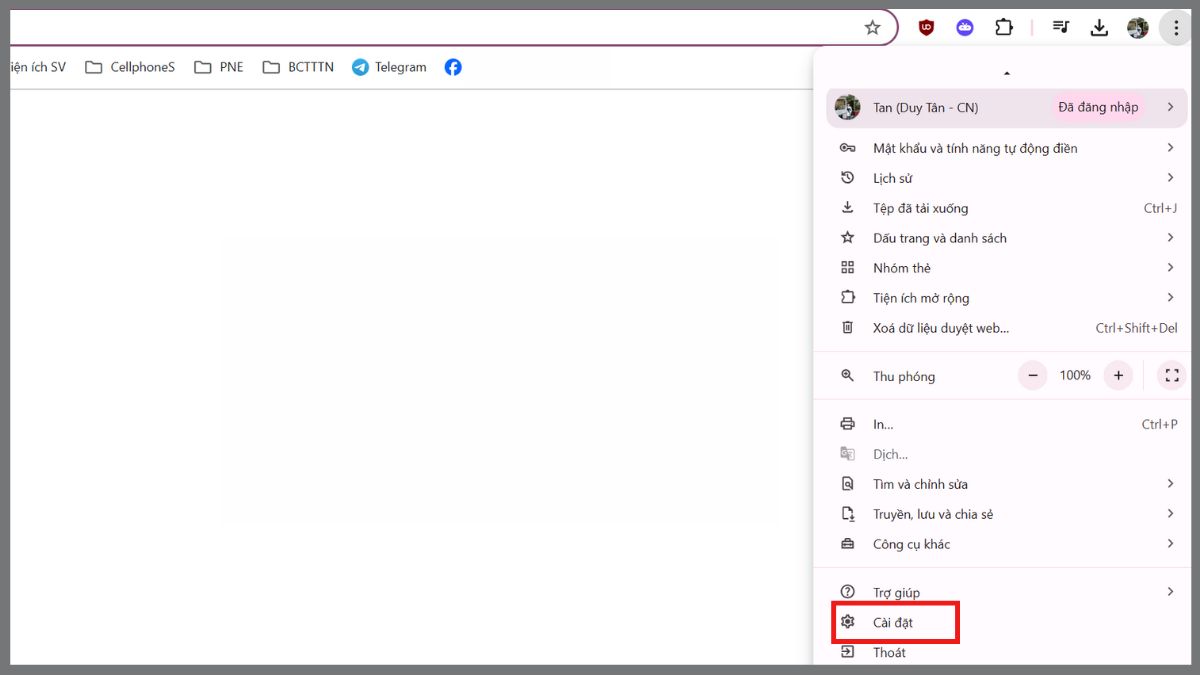 Lấy mật khẩu tài khoản Zalo bằng Gmail - bước 1