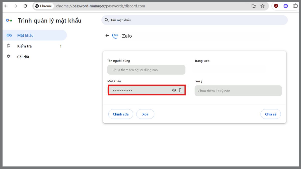 Lấy mật khẩu tài khoản Zalo bằng Gmail - bước 3
