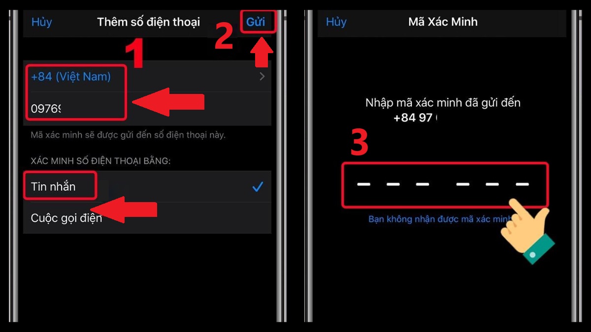 Cách thay đổi số điện thoại xác minh email trên iPhone bước 4