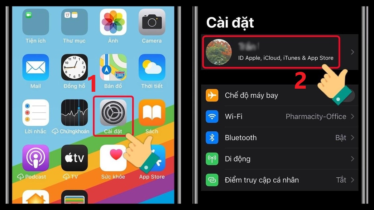 Cách thay đổi số điện thoại xác minh email trên iPhone bước 1