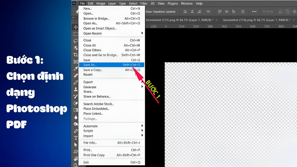 Lưu file PDF một trang