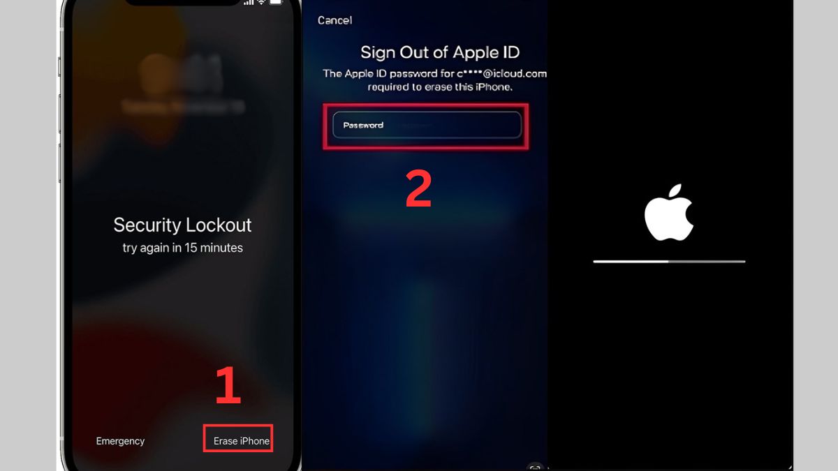 Cách mở khóa iPhone khi quên mật khẩu bằng tính năng